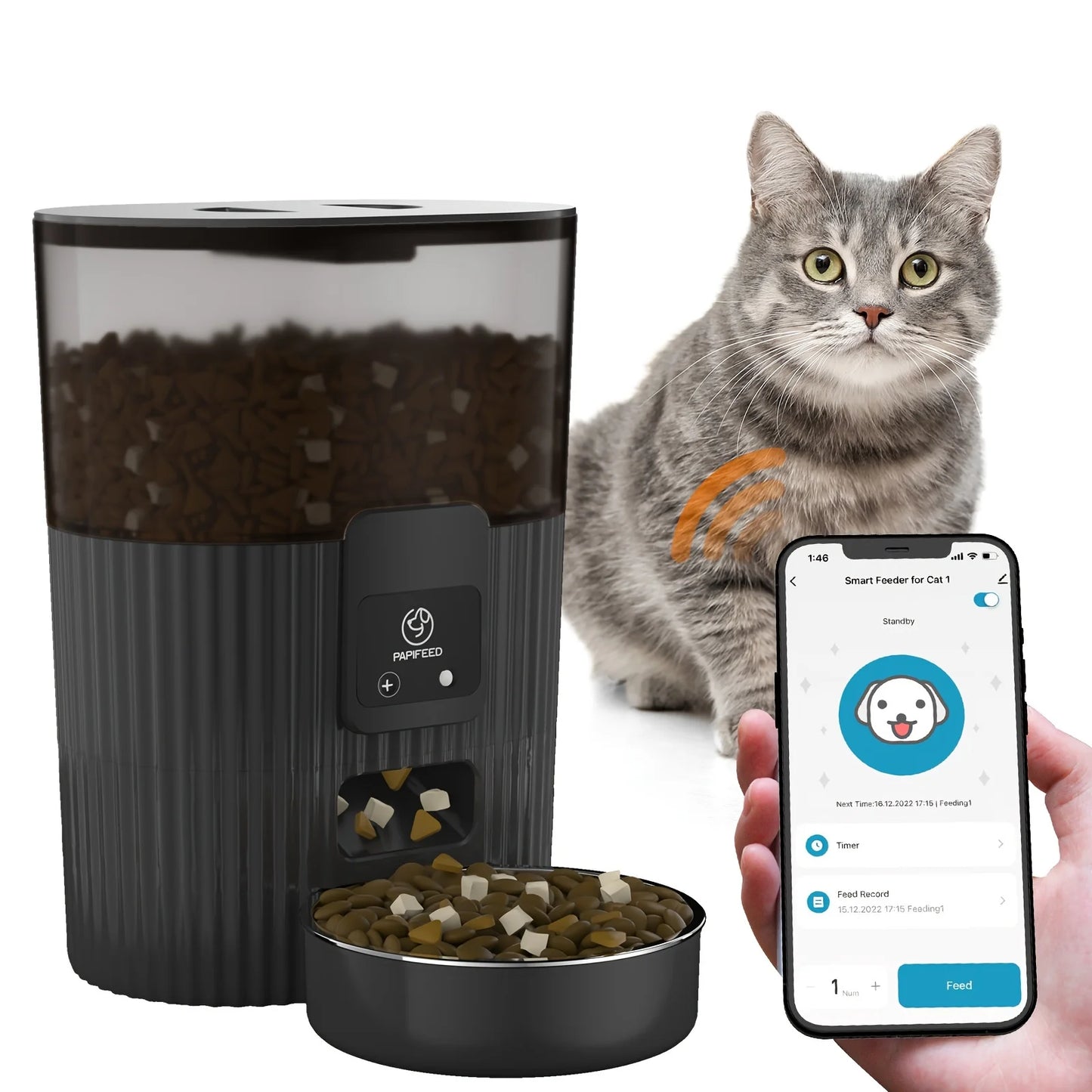 Automatic Dog And Cat Feeder With Remote