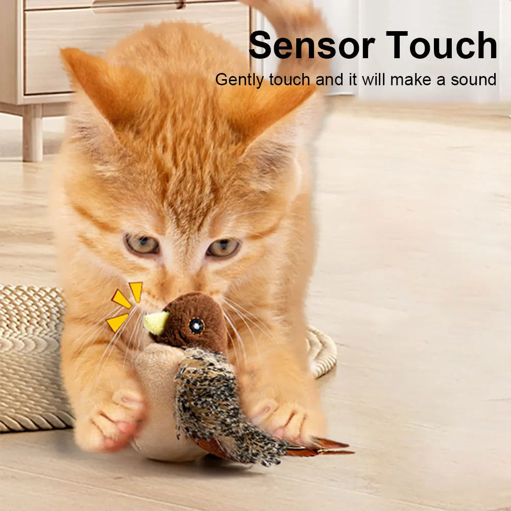 Flapping Bird Interactive chirping cat toy