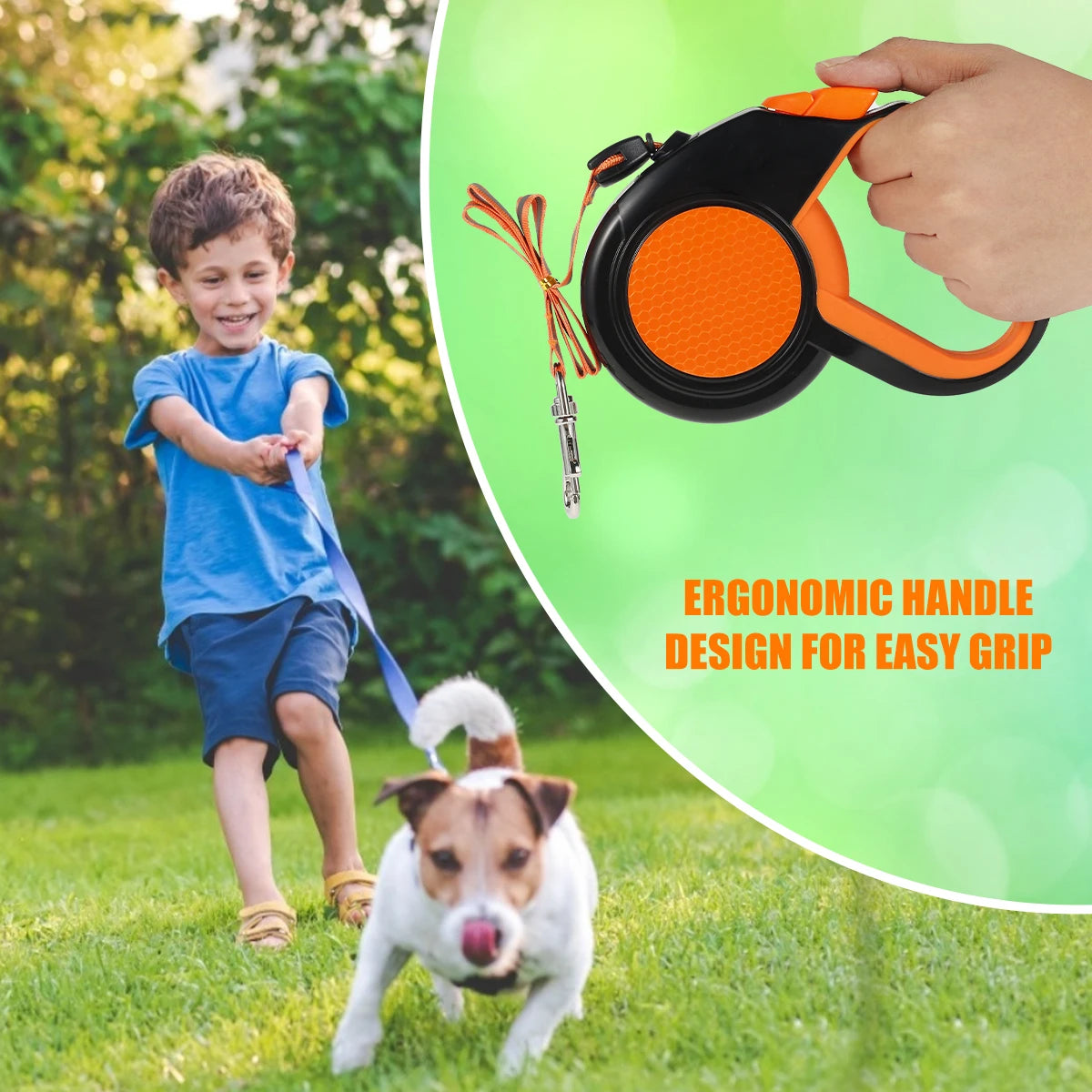 8M Retractable Dog Lead Heavy Duty Pet Walking Leash