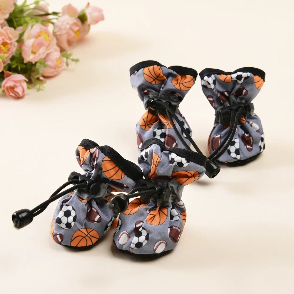 4pcs Pet Shoes For Small Large Dogs and Cats