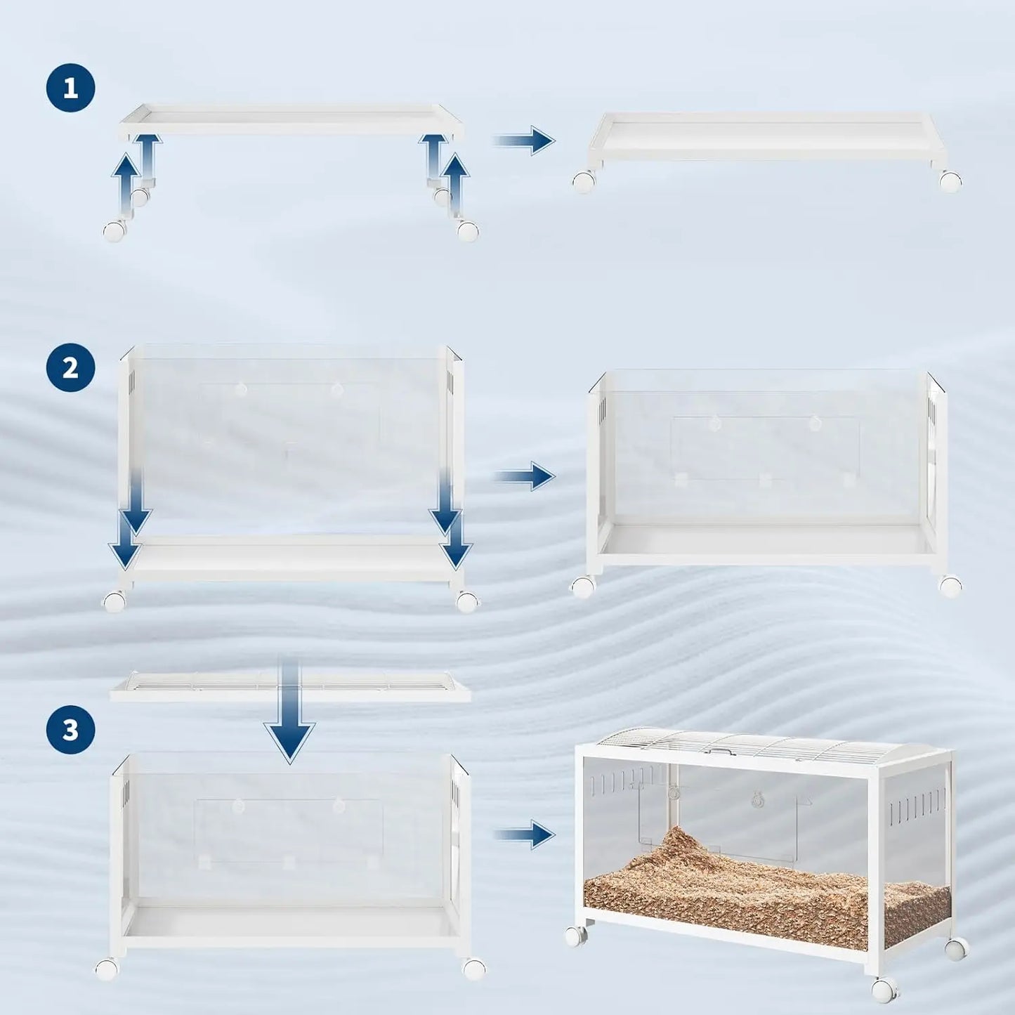 Hamster/Rodent Cage with Wheels,