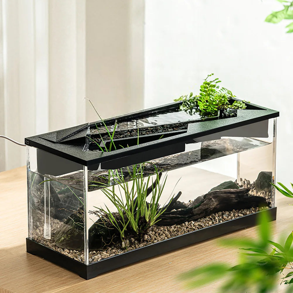Aquarium Tank With Build-in Light, Water Pump,
