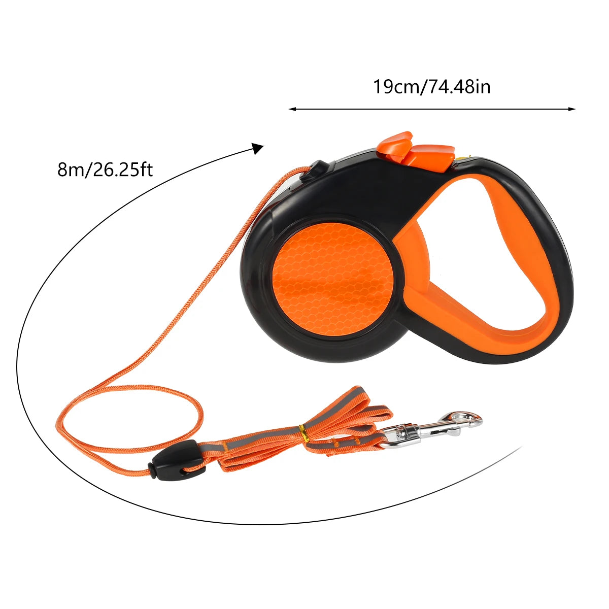 8M Retractable Dog Lead Heavy Duty Pet Walking Leash