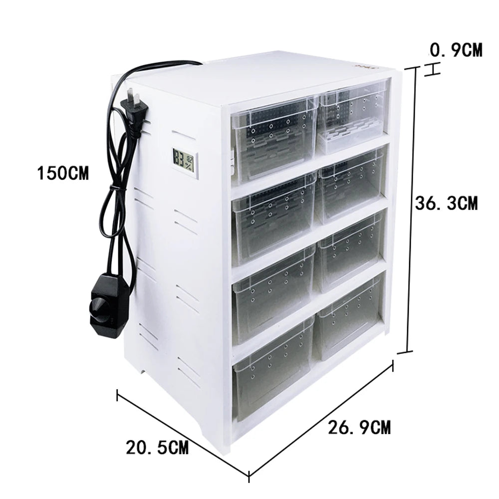8PCS Clear Breeding Boxes for reptiles&spiders