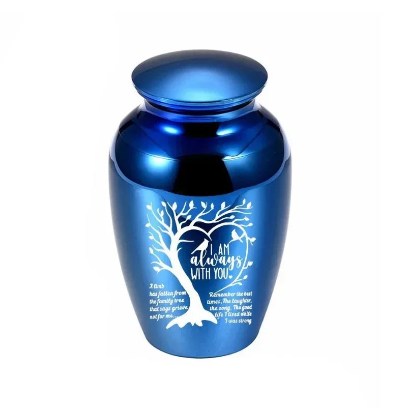 Family pet Life tree cremation jar