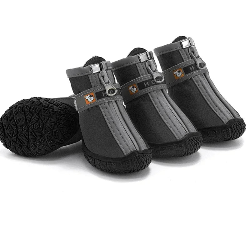 Non-slip Dog Shoes with Thick Plush Protection