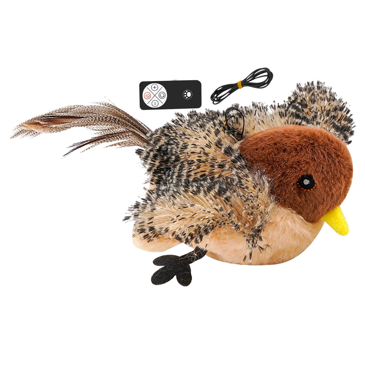Remote Control Simulated Plush Chirping Cat Toy