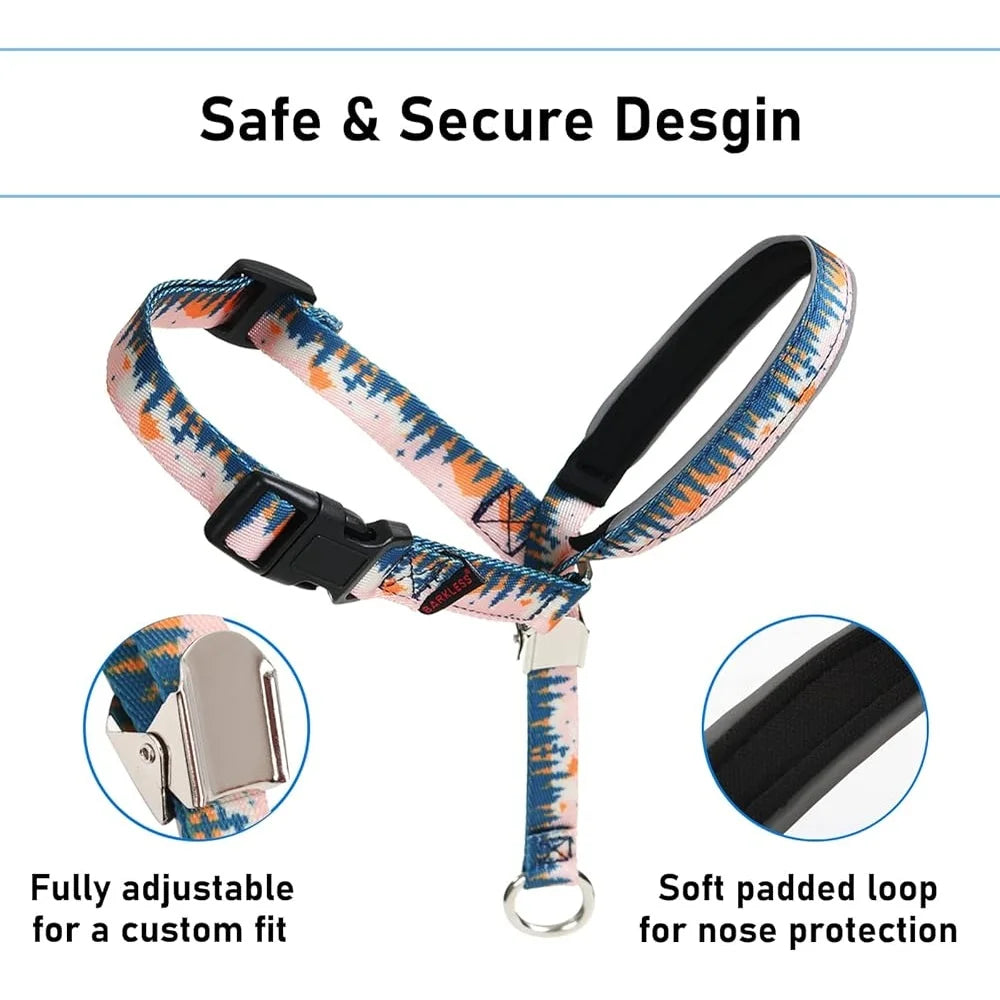Dog Head Collar Anti-Pulling Halter with Leash
