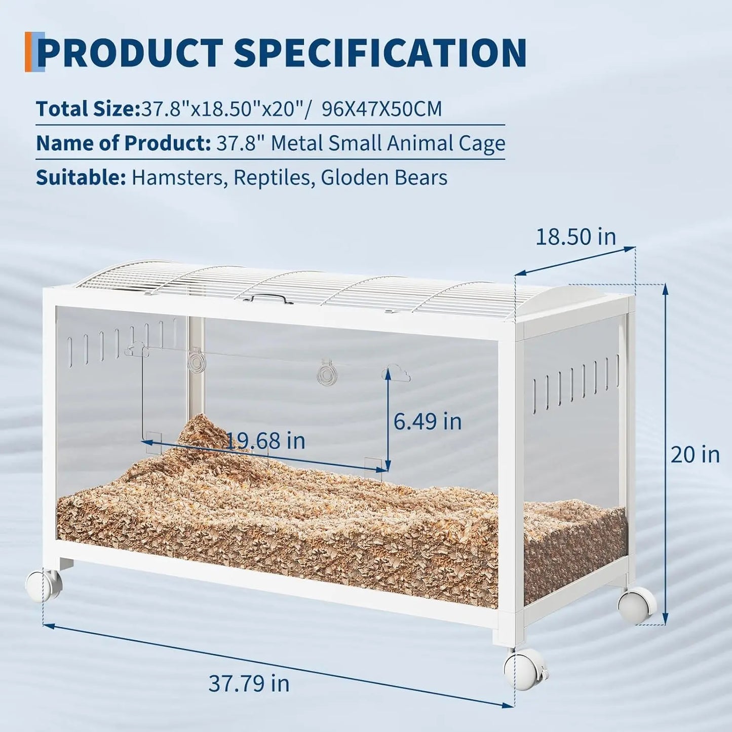 Hamster/Rodent Cage with Wheels,