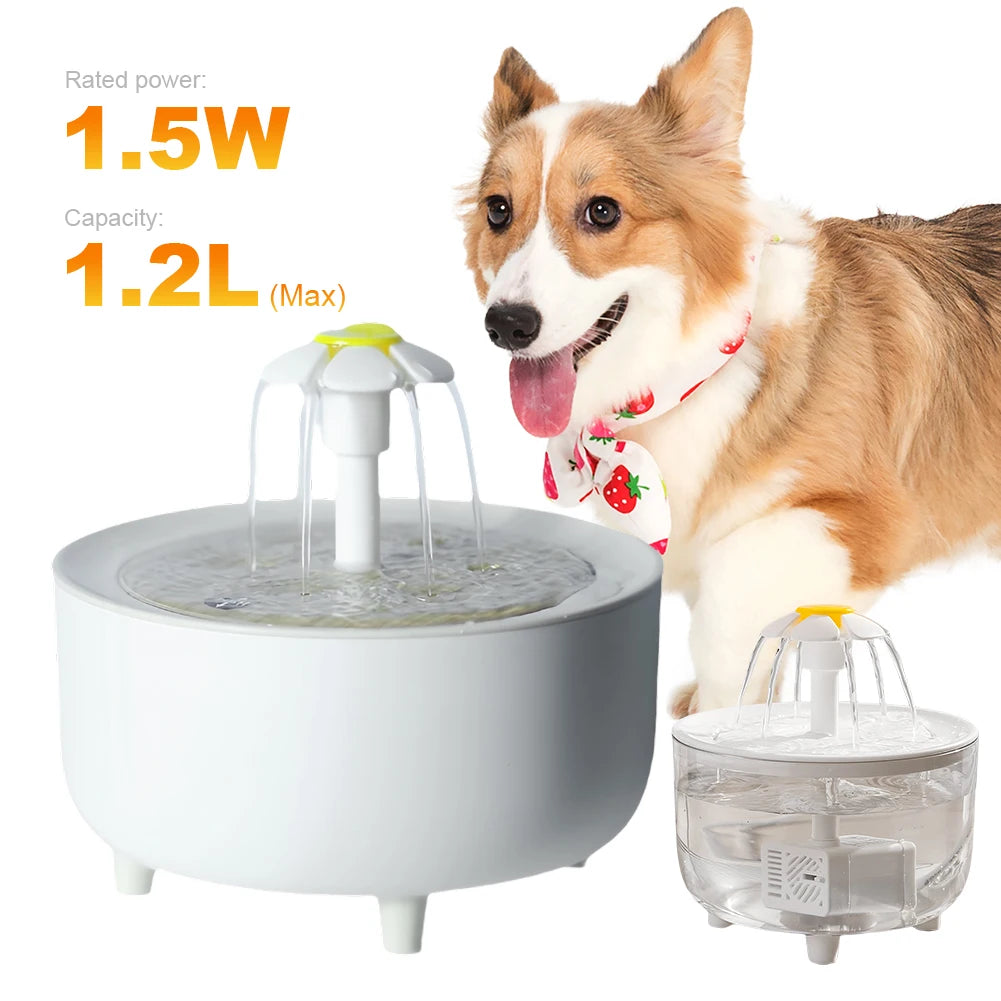 1200ml Automatic Cat Water Fountain