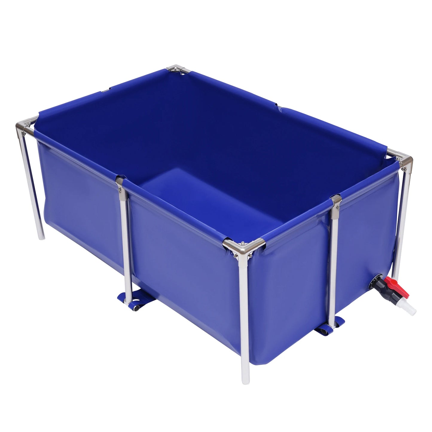 Canvas Blue Above Ground Portable Koi Breeding Pond,