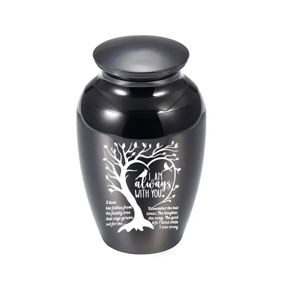 Family pet Life tree cremation jar