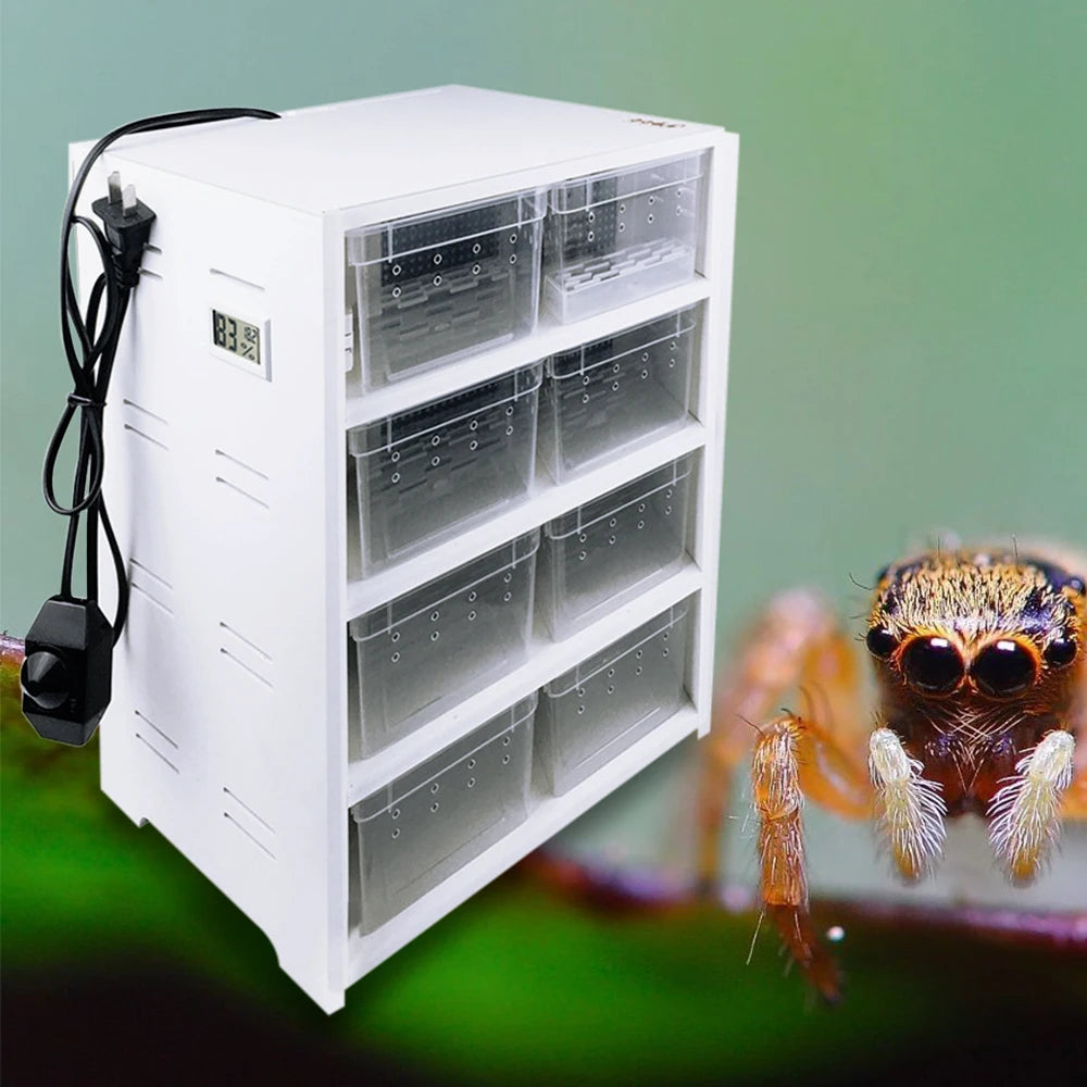 8PCS Clear Breeding Boxes for reptiles&spiders