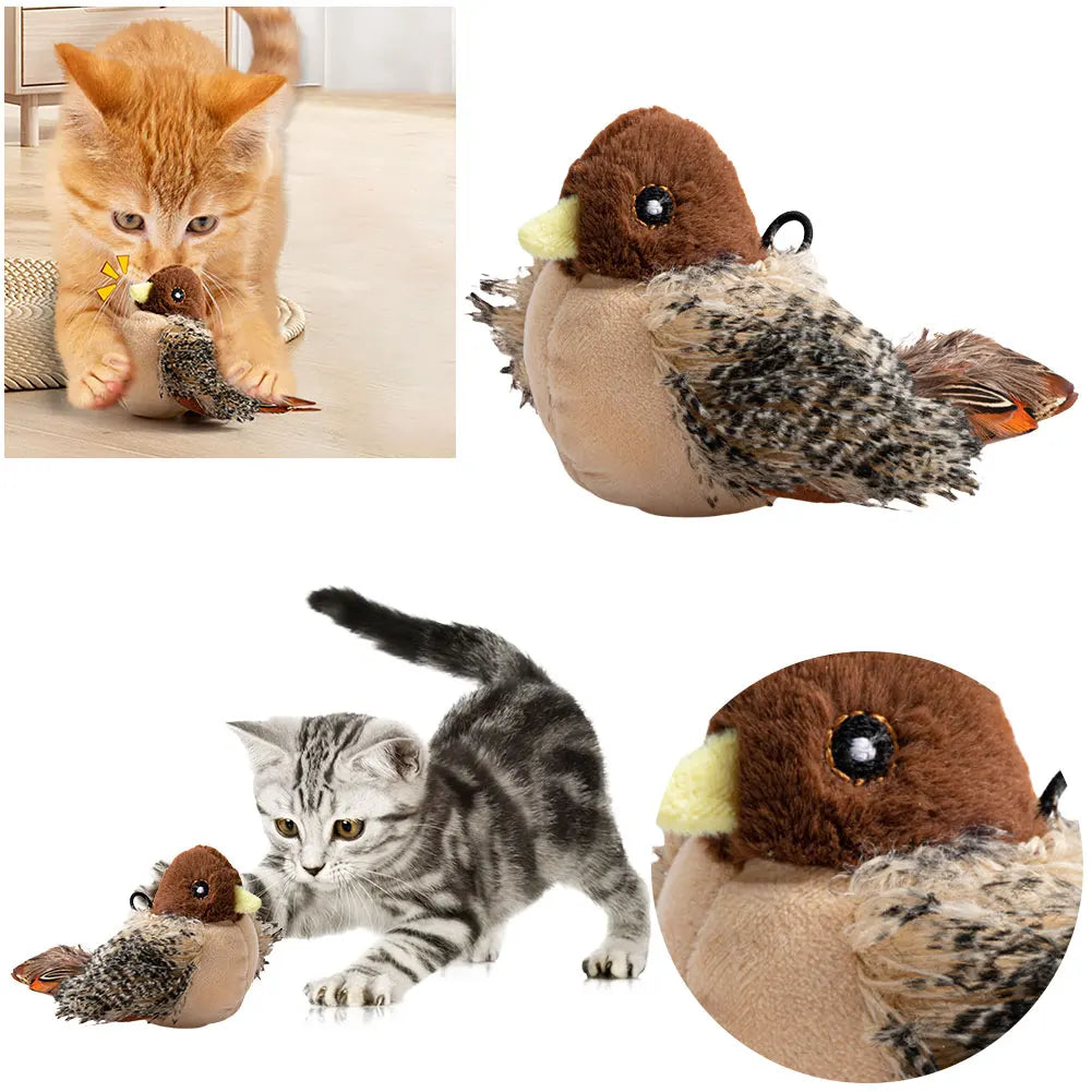 Flapping Bird Interactive chirping cat toy