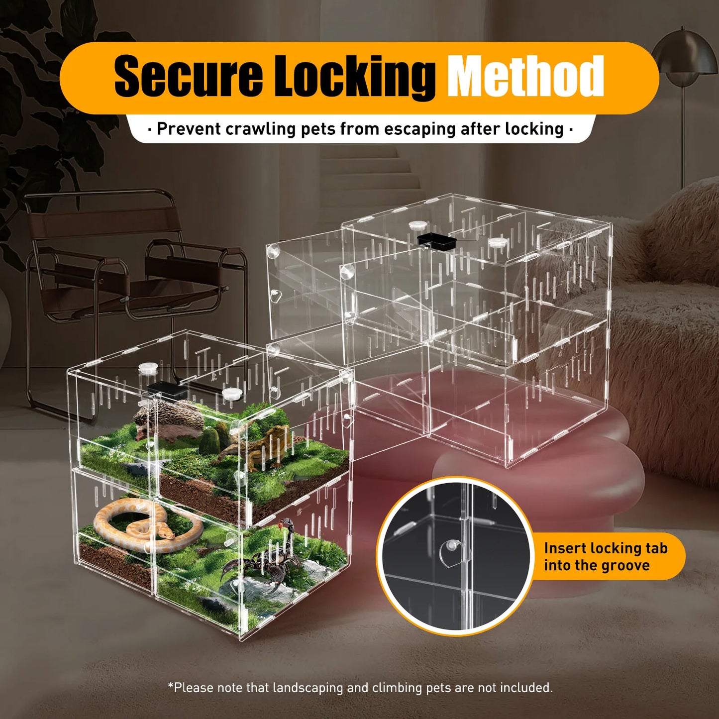 Acrylic Pet Reptile Cage Breeding Box