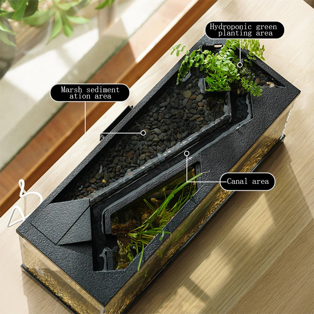 Aquarium Tank With Build-in Light, Water Pump,