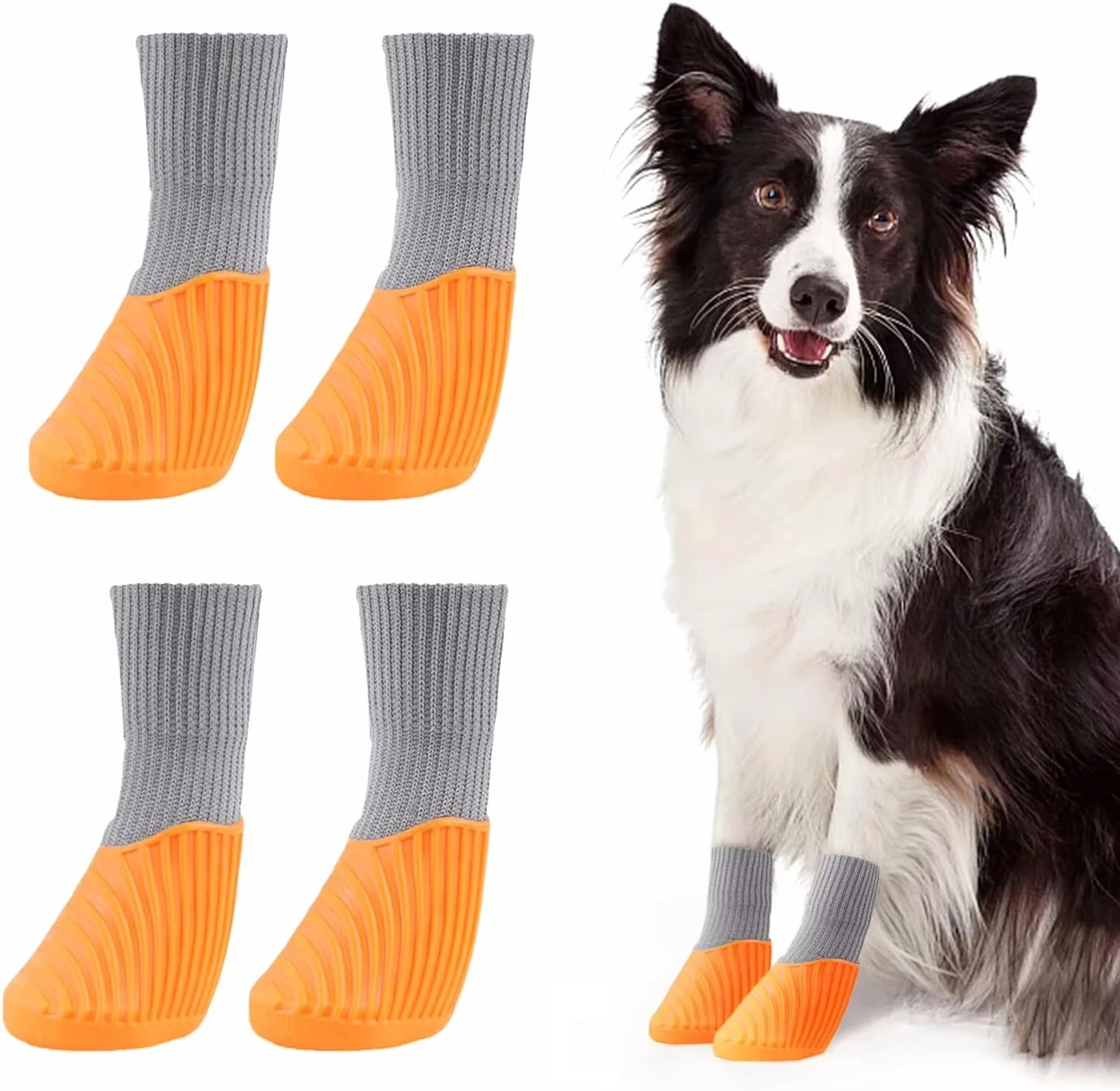 4Pcs Outdoor Pet Dog Shoe Paw Protectors