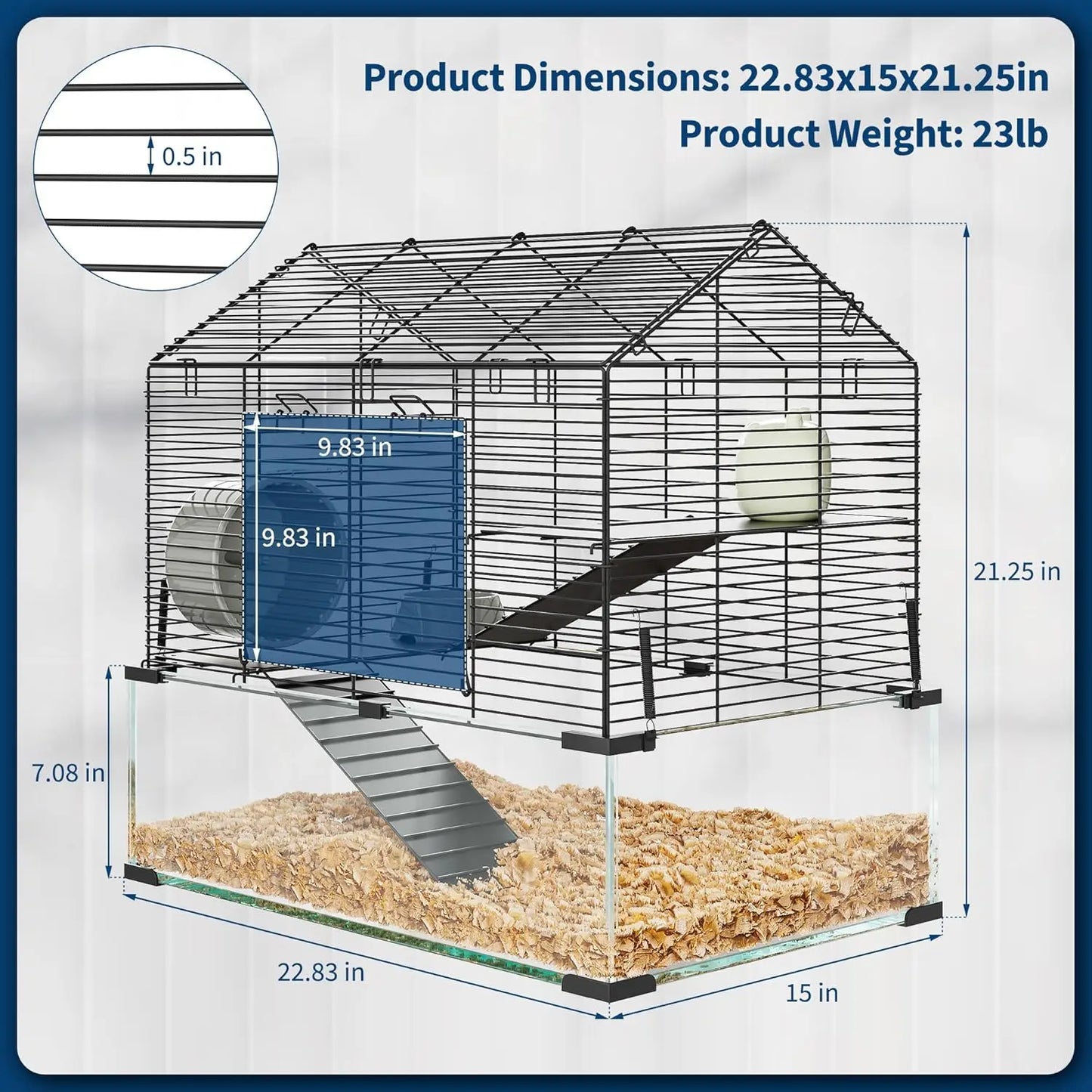 Metal Hamster / Rodent Cage,