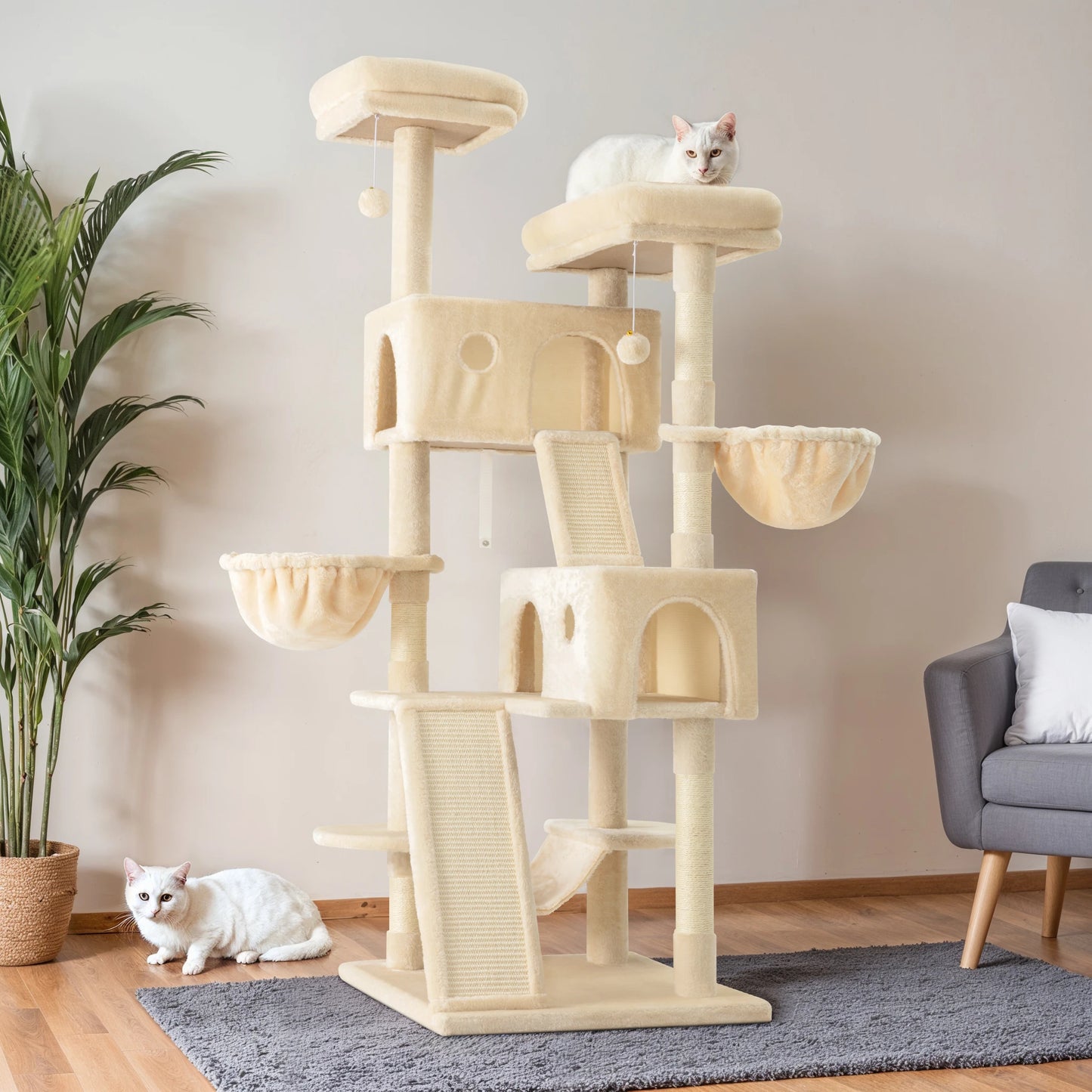 65in Multi-Level Large Cat Tree Tower