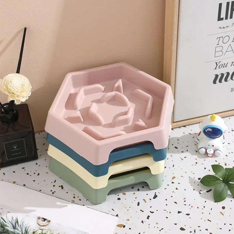 Anti Choking Slow Food pet Bowl Small and Medium-sized