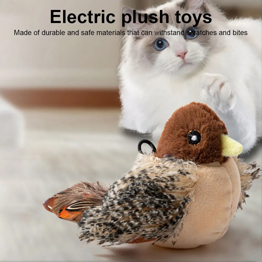 Flapping Bird Interactive chirping cat toy