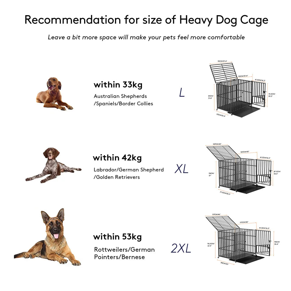 XXL Large Heavy Duty Dog Crate Kennel and Playpen