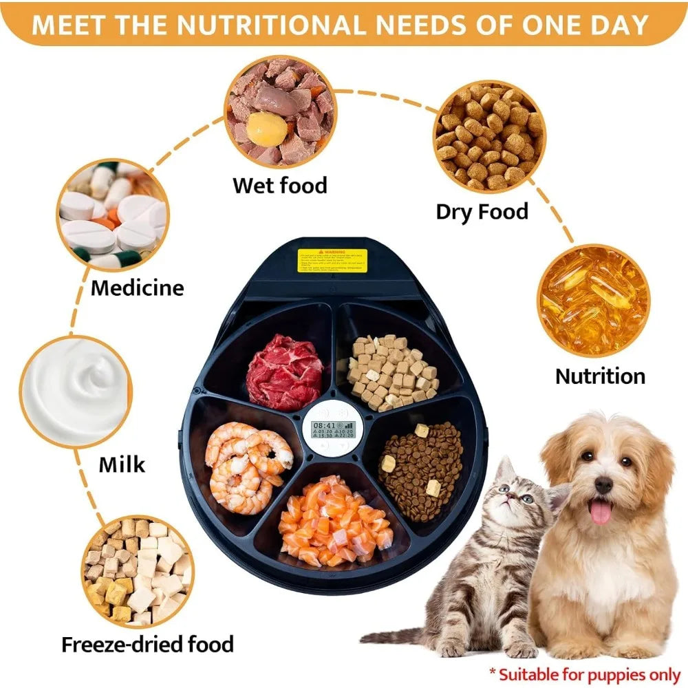 Cat Wet Food Automatic Feeder with Cooling and timer.