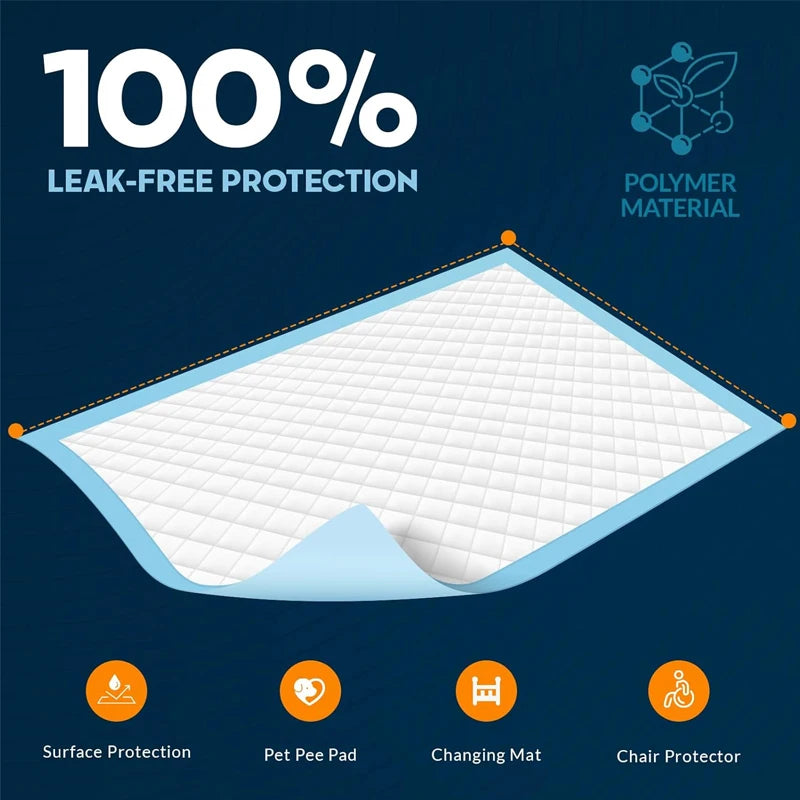 100 17.7"x13" 6-layer Disposable dog training pads