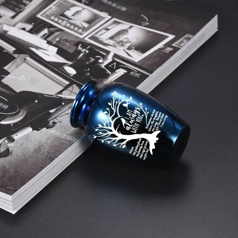 Family pet Life tree cremation jar