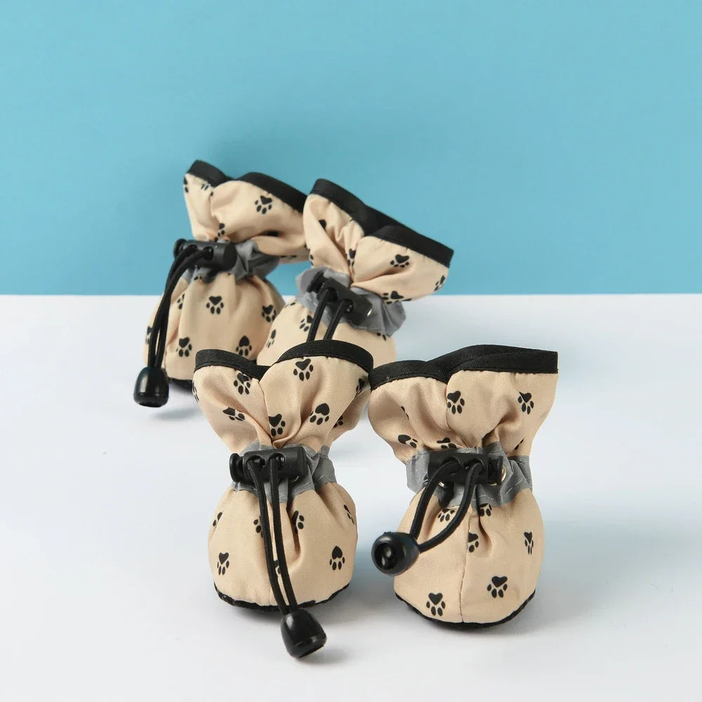 4pcs Pet Shoes For Small Large Dogs and Cats