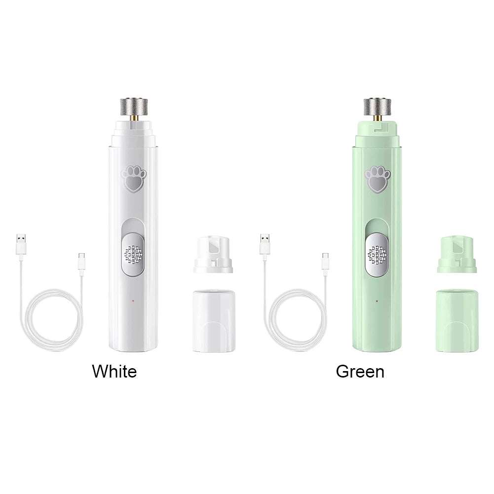 Electric Dog Nail Grinder USB Rechargeable LED Light