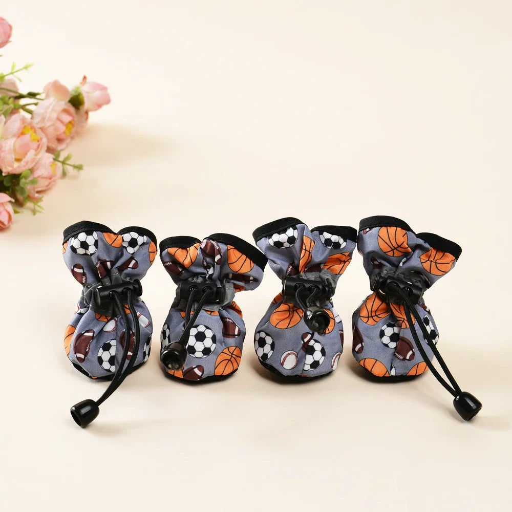 4pcs Pet Shoes For Small Large Dogs and Cats