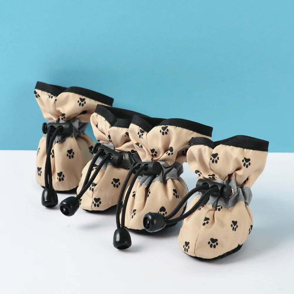 4pcs Pet Shoes For Small Large Dogs and Cats