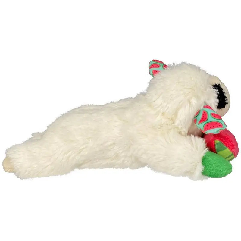 Lamb Chop Skweaky Plush Dog Toy with Watermelon