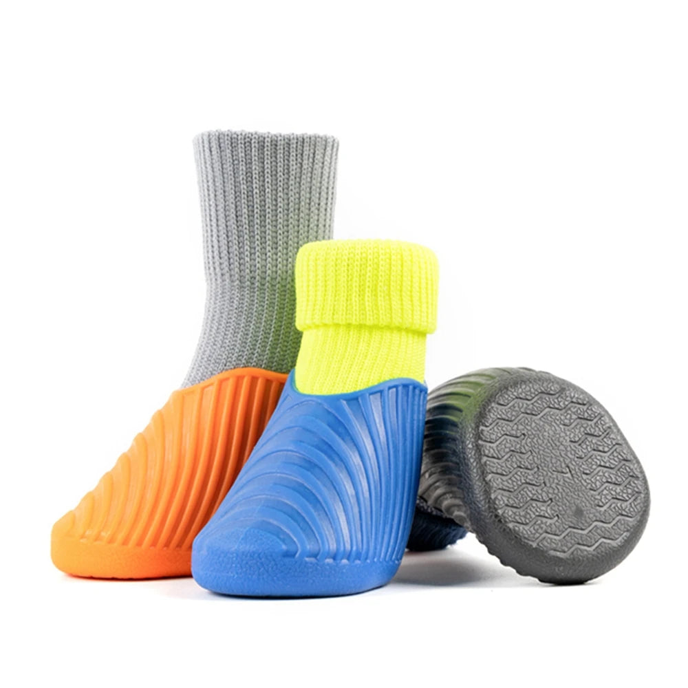 4Pcs Outdoor Pet Dog Shoe Paw Protectors