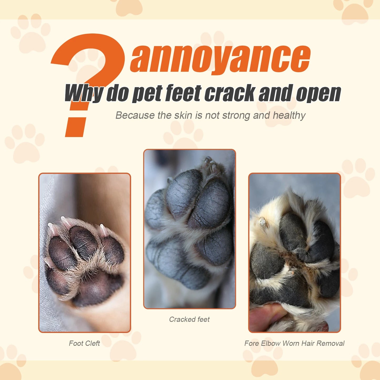 Pet Paw Repair Balm Moisturizes Dry Paw Pads