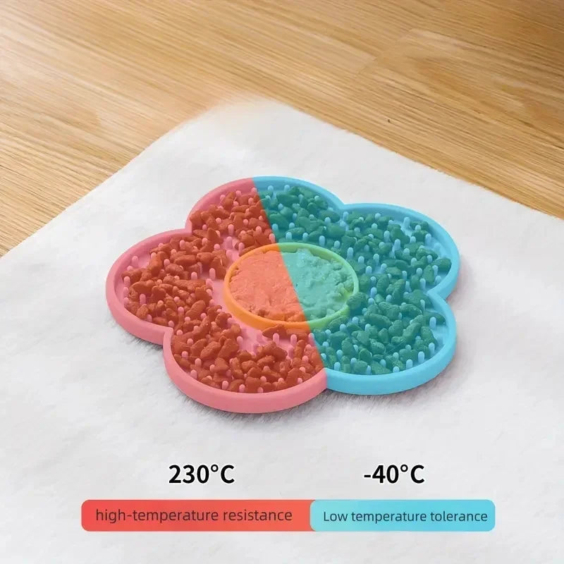 Sunflower Shaped Dog and Cat Licking Pads