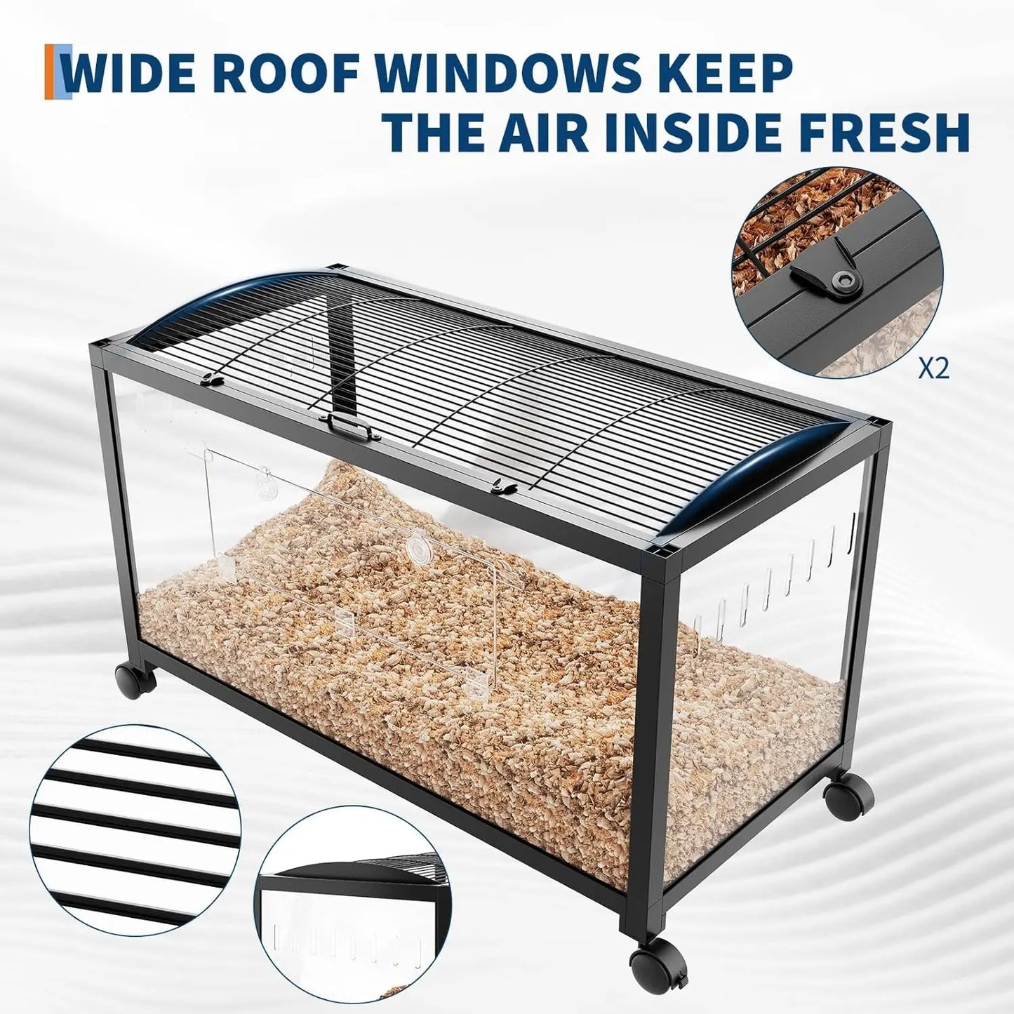 Hamster/Rodent Cage with Wheels,