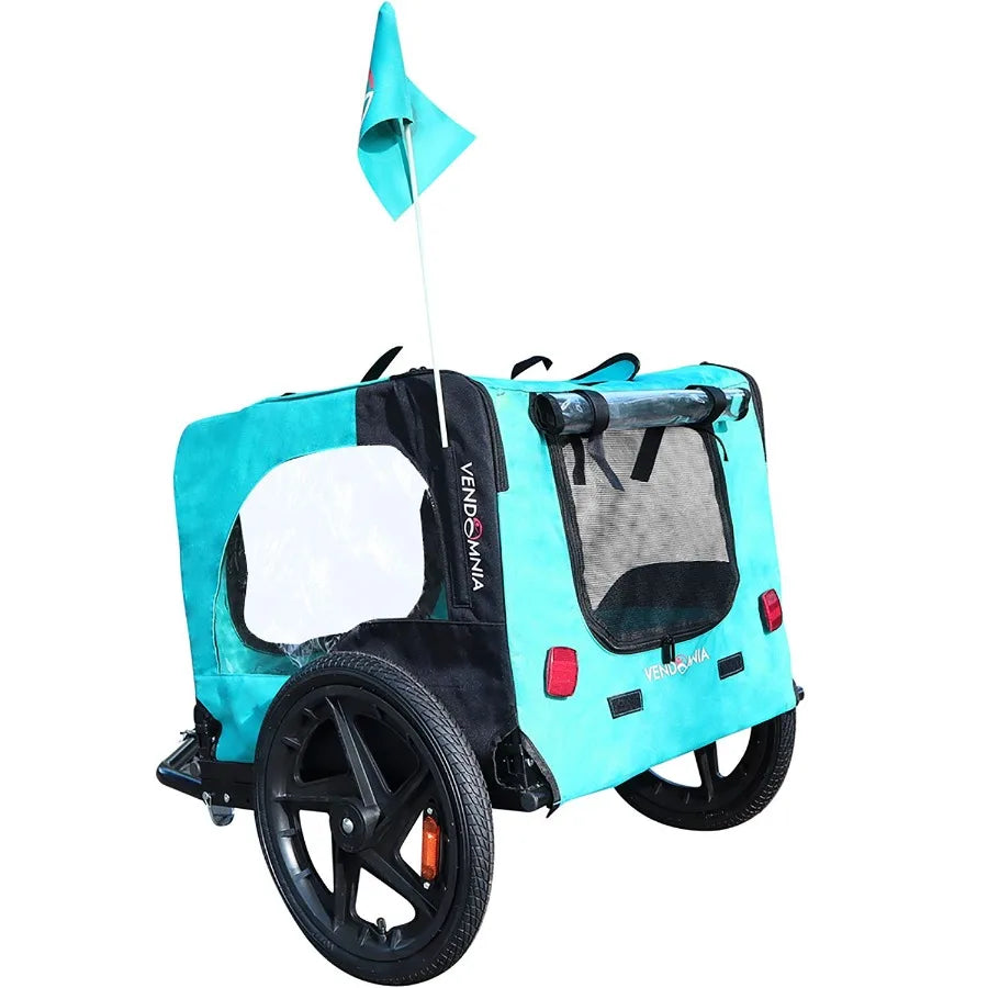 Light Green Foldable Pet Jng Stroller