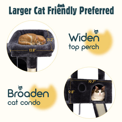 65in Multi-Level Large Cat Tree Tower