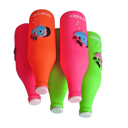 Silicone Beer Bottle Dog Chew Toys