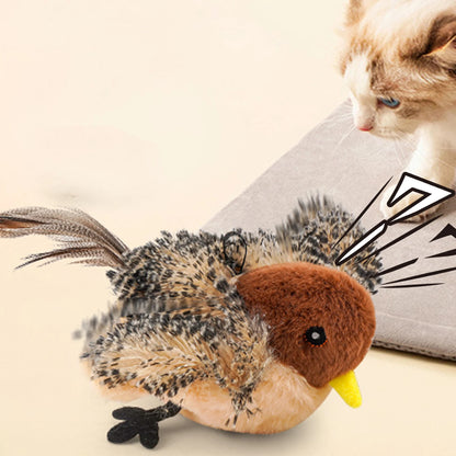 Remote Control Simulated Plush Chirping Cat Toy