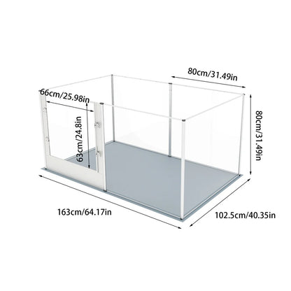 1Pc Large Acrylic Play And Whelping Pen For Dogs