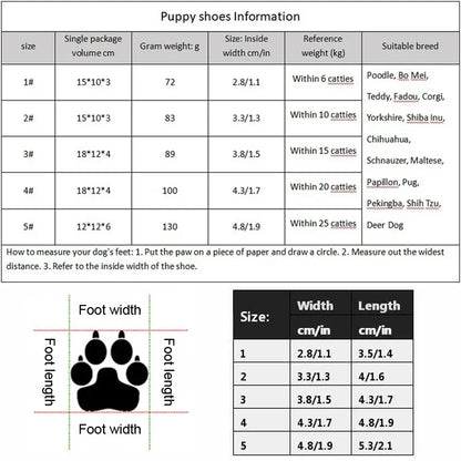 Non-slip Dog Shoes with Thick Plush Protection