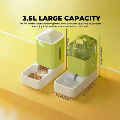 Large Capacity Automatic pet Feeder And Water Dispenser