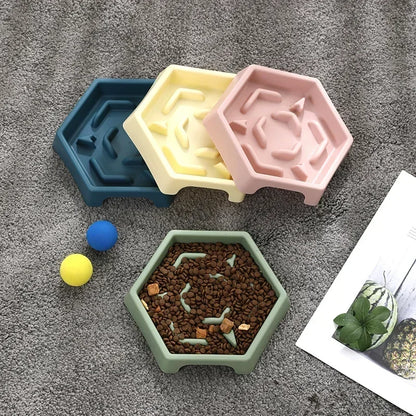 Anti Choking Slow Food pet Bowl Small and Medium-sized