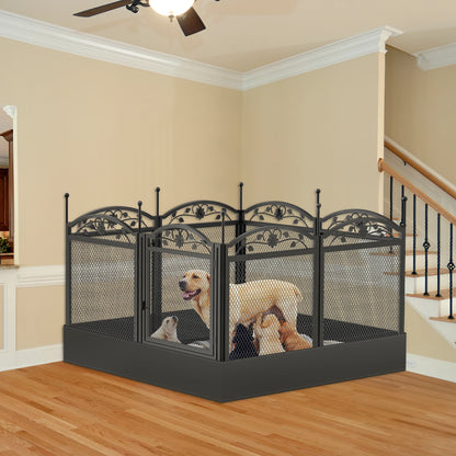 8 Panels  Heavy Duty Outdoor Indoor  Metal Fence For Dogs