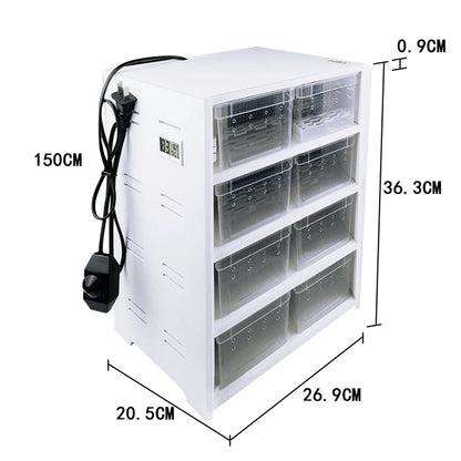 8PCS Clear Breeding Boxes for reptiles&spiders
