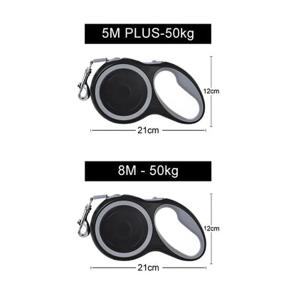 50kg Dog Leash Retractable Roulette Collar