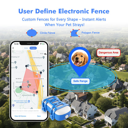 ‌4G Dog Cat GPS Tracker for Pets -